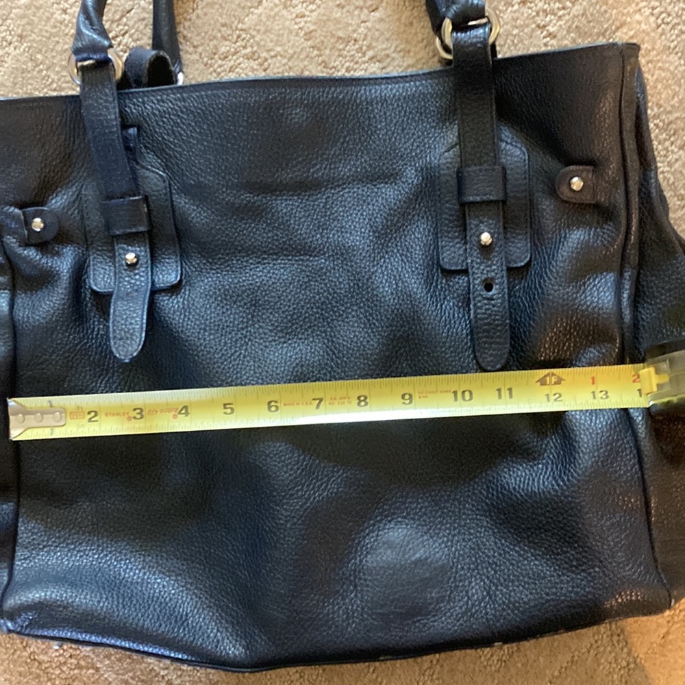 Furla genuine leather shoulder bag handbag purse hobo navy designer luxury - Picture 13 of 17